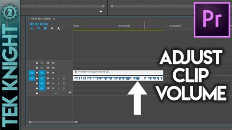 adobe premier pro   adjust clip volume level sound audio youtube