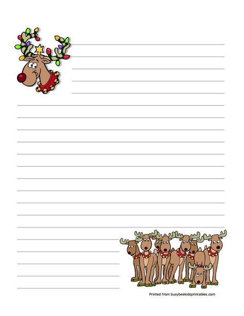 printable christmas stationery     holidays busy bees
