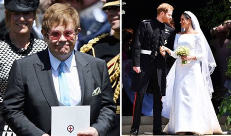 Elton John Performs For Meghan Markle And Prince Harry