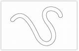 Squiggly Cliparts sketch template