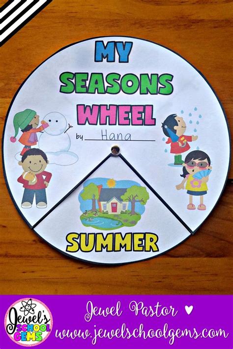 seasons   year science activities interactive wheel craft