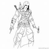 Creed Assassin Ezio Xcolorings Altair Sheets sketch template