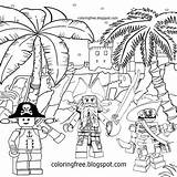Pirate Getdrawings Minifigures Bandits Homecolor sketch template