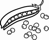 Peas Nahrung sketch template