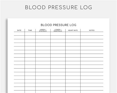 blood pressure tracking chart printable jzasmooth