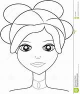 Face Coloring Lady Kids Book 1104 98kb 1300px Illustration Drawings sketch template