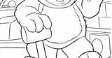 Lotso Coloring Toy Story Christmas sketch template