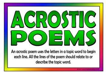 acrostic poems teacherspayteacherscom acrostic poem acrostic