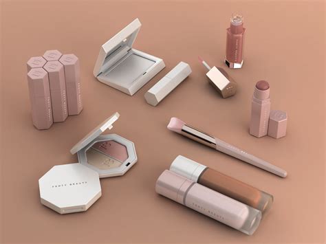 rihanna continues  dazzle  fenty beauty dieline design branding packaging inspiration