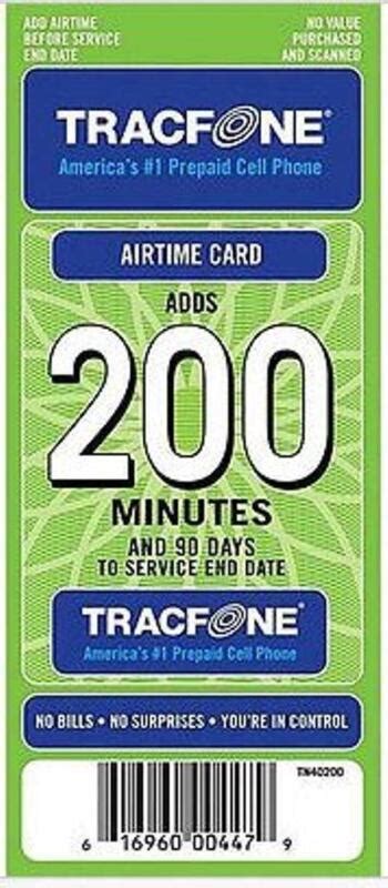 Tracfone Airtime Card Ebay