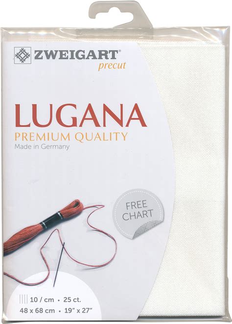 zweigart lugana premium quality evenweave  count  white