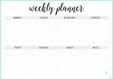 Weekly Planner Printable Calendar April Template Wochenplan Zum Ausdrucken Week Schedule Vorlage Planer Kalender Planners Irma Cute Auswählen Pinnwand Von sketch template