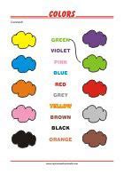 learning colors worksheet  preschool  kindergarten