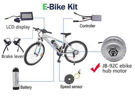 czjb   rear electric bike conversion kit battery buy electric bike kitw