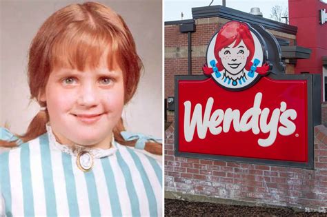 real life  girl  inspired wendys  famous logo   linked   chain