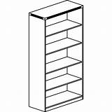 Bookcase Drawing Shelf Clipartmag Five sketch template