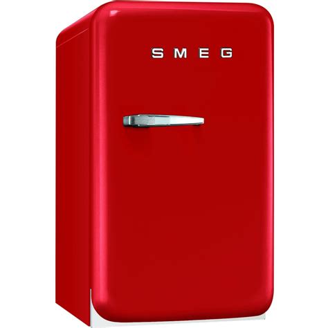 smeg  cu ft  hinge retro style compact refrigerator red faburr shopperschoicecom