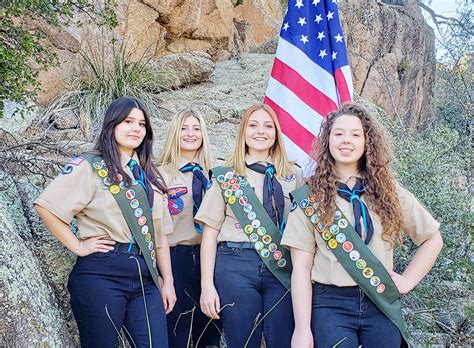 prescott girls     recognized  eagle scouts