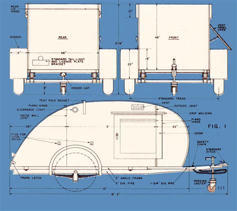 teardrop trailer floor plans image