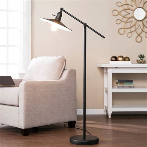 lowy floor lamp black pier  imports brushed nickel floor lamp nickel floor lamp black