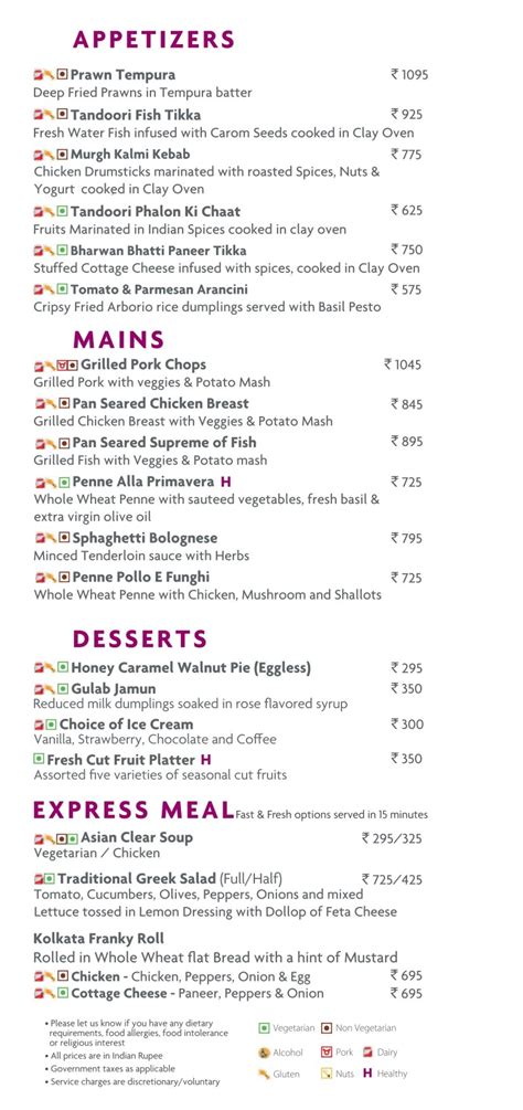 menu  lobby lounge lobby lounge menu crowne plaza mayur vihar phase  eazydiner