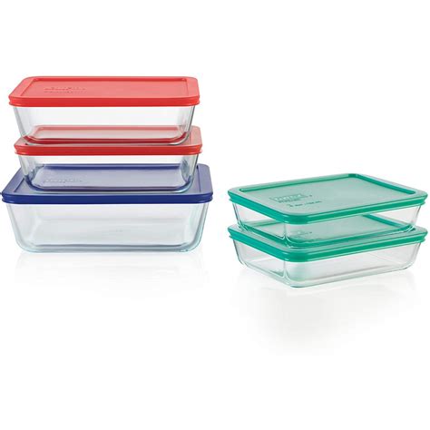 Pyrex Simply Store Meal Prep Glass Food Storage Containers 10 Piece