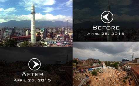 Before And After Devastating Earthquake Wipes Off