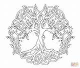 Tree Life Coloring Mandala Celtic Visit Supercoloring Patterns sketch template
