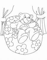 Bag Coloring Bean Bear Pages Sitting Kids Comments sketch template