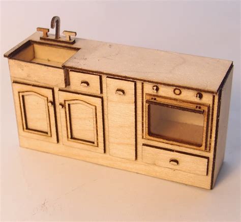 scale miniature dollhouse furniture kit chantilly kitchen etsy