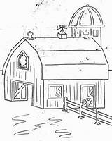 Barns Coloringpagebook sketch template