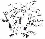 Coloring Beavers Angry Pages Norbert Beaver Sketch Deviantart Print sketch template