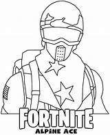 Fortnite Coloring Alpine Ice Print Pages Skin Topcoloringpages Sheet sketch template