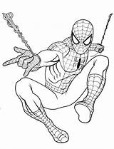 Spiderman Coloring Kids Pages sketch template
