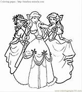 Disney Princess Coloring Pages Christmas Princesses Printable Color Print sketch template