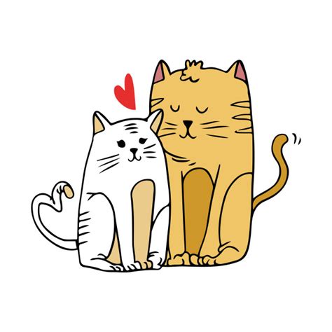 Warm Cartoon Cat Lover Art Cat Love T Shirt Teepublic