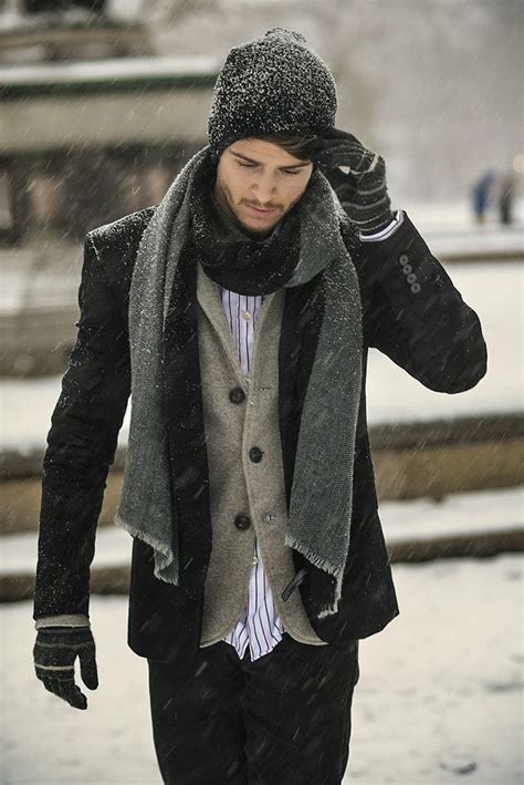 winter outfits  men  stay fashionably cozy