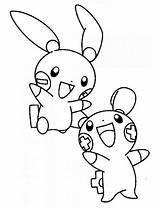 Pokemon Plusle Minun Coloriage Emolga Ausmalbilder Legendary Getdrawings Colorings Enfant Raichu Visiter Getcolorings sketch template
