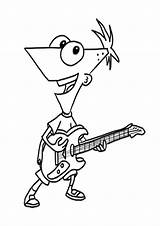 Phineas Ferb Coloring Pages Kids Print Coloringtop sketch template