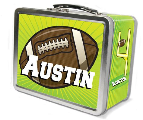 personalized football lunch box frecklebox