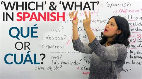 What And Which In Spanish QuÉ Or CuÁl Youtube