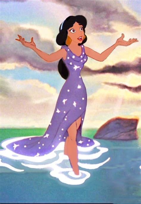 Jasmine In Ariel S Sparkly Dress Disney Princess Fan Art