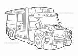Ambulance Coloring Pages Template Print Sketch sketch template