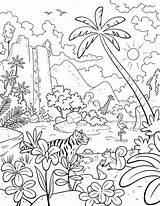 Paradise Coloring Pages Getdrawings Primary sketch template
