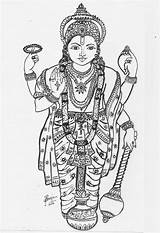 Vishnu Lord Sketch Pencil Murugan Template Sketches sketch template