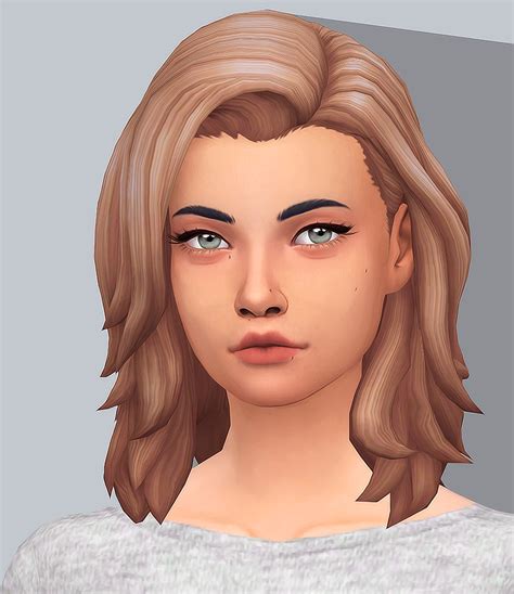 sims  blog long front  medium wavy hair recolors  females