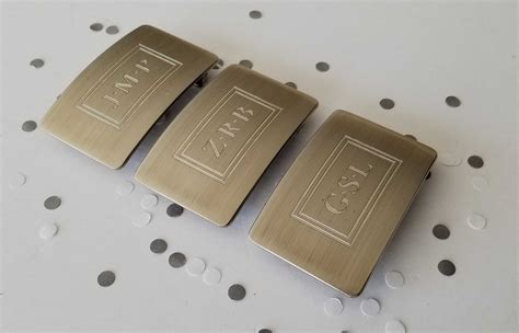monogrammed belt buckle set  suits customized gifts etsy canada personalized