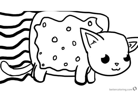 nyan cat coloring pages big   printable coloring pages