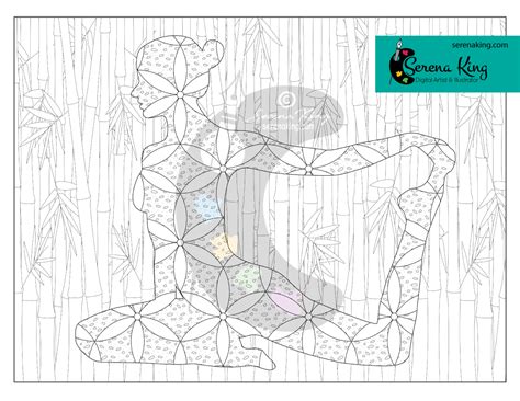 yoga pose coloring page