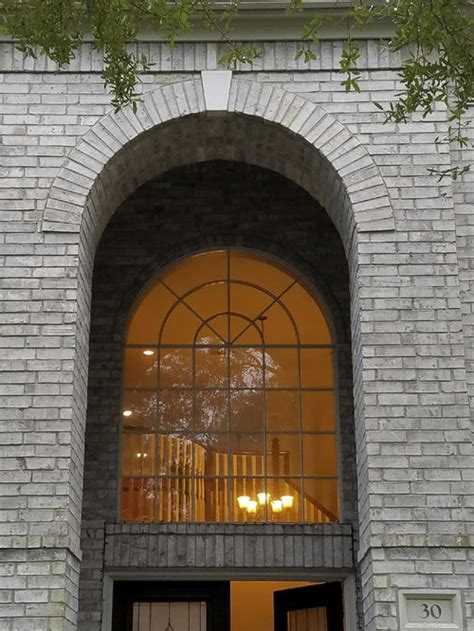 Help Treatment For Arched Window Over The Front Door